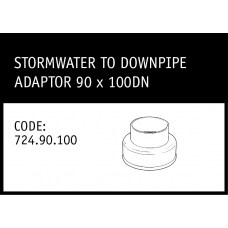 Marley Solvent Joint Stormwater to Downpipe Adapter 90 x 100DN - 724.90.100